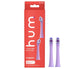 Colgate Hum Connected Smart Battery Toothbrush Refill Head, Purple, 2 Pack