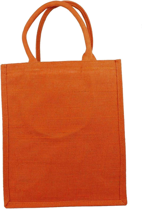 Natural Jute Burlap 6 Bottle Wine Beer Can Carrier & Grocery Flexible Reusable Tote Lunch Bag Eco Environment Friendly