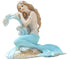 Mermaid Bathroom Decor,Mermaid Gifts for Girls 4.72" Tall Room Shelf Resin Mediterranean Princess Statue Ornament Figurines Sculpture Angel Home Crafts Collectible Ocean Sea Goddess