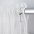 MIULEE Sheer Curtains 108 inches Long White Linen Textured Sheer Curtains Elegant Solid Drapes Rod Pocket Sheer Curtains 2 Panels for Bedroom Living Room