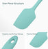 U-Taste Silicone Spatula Set with 600 Degrees Fahrenheit Heat Resistant (Teal/Aqua Sky)