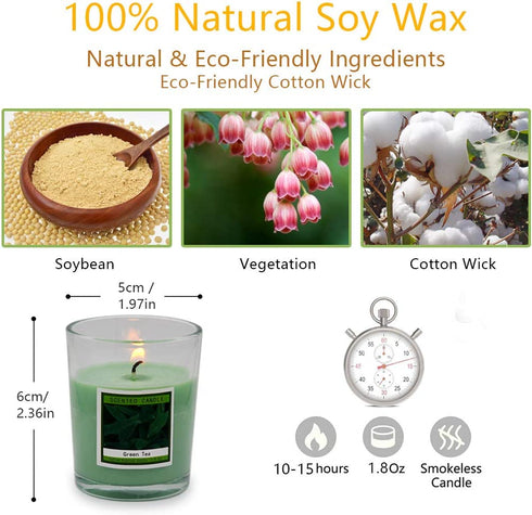 12 Packs Scented Aromatherapy Candle Set, 1.8 Oz Soy Votive Candle for Home Decoration, Candle Gifts for Christmas Thanksgiving and Anniversary