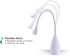 BLACK+DECKER LED Desk Lamp, Gooseneck Task Light, Dimmable with 3 Color Modes