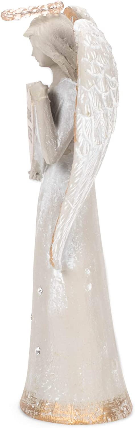 Grasslands Road Beloved Mother Angel Figurines - Memorial Angel Figurine - Memorial Figurines - Memory Figurines, Resin and Glass, 6 by 3 1/4 by 1 3/4 Inches