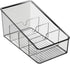 mDesign Plastic Food Packet Organizer Bin Caddy - Storage Station for Kitchen, Pantry, Cabinet, Countertop - Holds Spice Pouches, Dressing Mixes, Hot Chocolate, Tea, Sugar Packets, 2 Pack - Smoke Gray