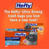 Hefty Ultra Strong Tall Kitchen Trash Bags, Blackout, Clean Burst, 13 Gallon, 40 Count