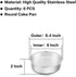 TeamFar 6 Inch Cake Pan, 6 Pcs Cake Pan Set Round Baking Pan Stainless Steel for Baking Steaming Serving, Fit in Oven Pressure Cooker Air Fryer, Healthy & Heavy Duty, Easy Clean & Dishwasher Safe