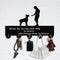 YSDESIGN Dog and Man Key Hooks-Unque Decor Wall Hooks,Wall D©cor,Wood Coat Hooks, Key Holder,Key Hanger for Wall€?Entryway and Kitchen-11.8—7.8Inch Black Wooden Heavy Duty 20LB(Max)