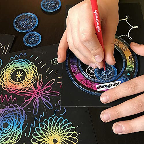 Spirograph — Craft Activity Drawing Kit — Scratch & Shimmer — Create Colorful Paper Art Includes Glitter Wheels
