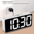 DreamSky Large Digital Alarm Clock for Visually Impaired - 8.9 Inches Big Electric Clock for Bedroom, Jumbo Number Display, Fully Dimmable Brightness Dimmer, USB Ports, 12/24H, Adjustable Alarm Volume