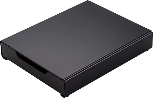 Miuly Nespresso Coffee Pod Holder for 20 Capsules,Small Storage Drawer Organizer Compatible with Dolce Gusto and Nespresso Originalline,Black