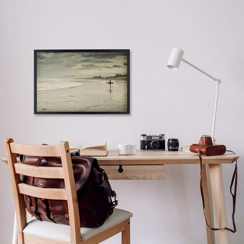Snap 10FW1569E Solid Wood Wall Poster Picture Frame, 12" x 18", Black