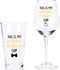 This is My Wedding Planning Cup, Beer Glass and Wine Glass Set for Him Her Couples Newlyweds Engagement Party Wedding Valentine's Day, Novelty Wedding Gift Idea for Bride and Groom, 15Oz (Set of 2)