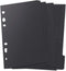 Whiidoom 10 Pack 6 Holes Paper Index Divider for Note Book Binder Planner (A6, Black)