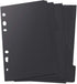 Whiidoom 10 Pack 6 Holes Paper Index Divider for Note Book Binder Planner (A6, Black)