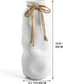 Hydrone Design Ceramic White Vases for Flowers, Modern Farmhouses Vases for Centerpieces, Entryway Table Home Decor (12.6'')