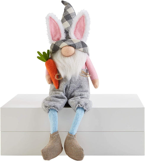 Mud Pie Carrot Easter Dangle Leg GNOME, 9" x 4, 42600648C