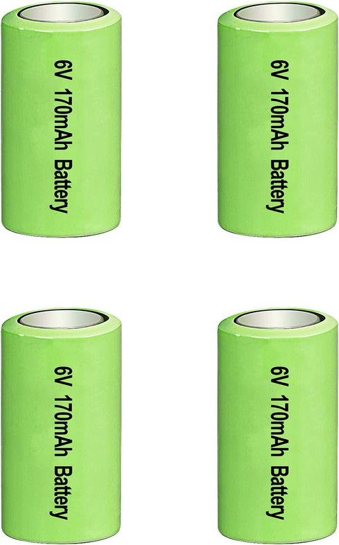 Amityke 6V Battery for pet Stop Dog Collar Compatible with PCC-100 & PCC-200 PTPIR-003 PTPFS-003 Systems for Pet Stop Collars 4 Pack