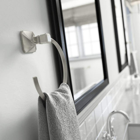 Franklin Brass NAP46-SN Napier Towel Ring, Satin Nickel