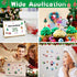 8 Sheet Christmas Stickers for Kids - 3D Self-Adhesive Holiday Stickers with Santa Snowman Xmas Tree Reindeer Hats Design for Gifts Wrapping Scrapbook DIY Crafts Decorations