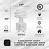SLEEKLIGHTING - 13Watt GU24 Base 2 prong light bulbs- UL approved-120v 60Hz - Mini Twist Lock Spiral -Self Ballasted CFL Two Pin Fluorescent Bulbs- 4200K 900lm Cool White 4pack (60Watt Equivalent)