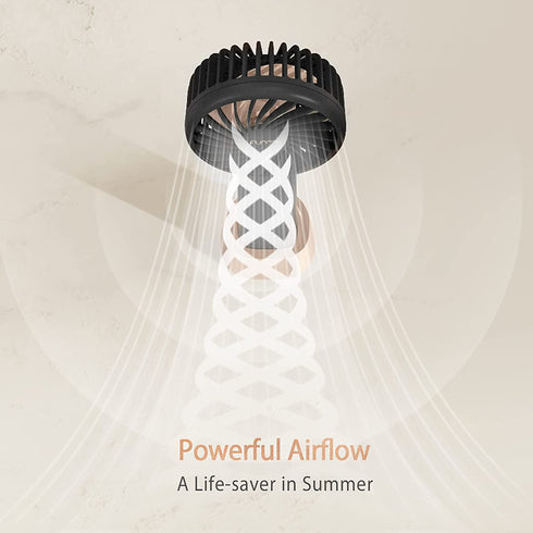 Funme Mini Handheld Fan 3500mAh Small Personal Portable Fan USB Rechargeable Fan Makeup Eyelash Fan Beauty Fan for Women Girls Black