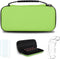 Simpeak Accessories Case Compatible with Switch Lite, Travel Carrying Case Hard Shell Storage Bag for Console and Accessories, with Tempered Glass and Silicone Protective Case for Boys Girls Green