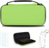 Simpeak Accessories Case Compatible with Switch Lite, Travel Carrying Case Hard Shell Storage Bag for Console and Accessories, with Tempered Glass and Silicone Protective Case for Boys Girls Green