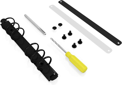 Stationery.Life Ring Binder Mechanism Replacement Kit for Personal Organizers Planners 6 Rings (Black Nickel, Personal)
