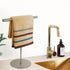 KURBAO Towel Rack T-Shape Hand Towel Stand for Bathroom, Kitchen or Vanity Towel Holder Stand, Towel Holder Standing SUS 304 Stainless Steel Height-Adjustable, Bath Hand Towel Bar Brushed Finished