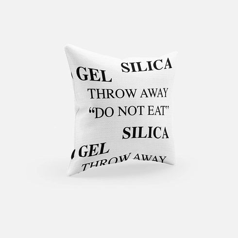 Silica Gel Throw Pillowcases, Lightweight Super Soft Easy Care Pillowcases - 2-Pack, Funny Square Throw Pillow Cover, 16"X16" Decorative Pillowcase Funny Decor Case with Hidden Zipper