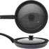 Universal Lid for Pots,Pans and Skillets - Tempered Glass with Heat Resistant Silicone Rim Fits 10.5", 11" and 12" Diameter Cookware ,Black