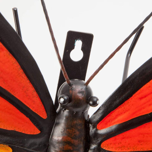 Bits and Pieces - Metal Monarch Butterfly Wall Art - Decorative Hanging Wall Sculpture for Your Home
