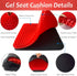 Gel Seat Cushion Double Thick Gel Support Cushions, Breathable Honeycomb Chair Mats Wheelchair Pads for Back Pain, Tailbone, Coccyx, Pressure Sores and Sciatica Relief (Red)