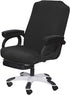 SARAFLORA Office Chair Cover- Large, Black- Removable Computer Chair Cover for Office Chair with Zipper for Universal Rotating Chair Desk Chair Cover High Back Chair Seat Washable Protector for Pets