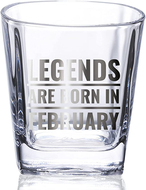 Funny Birthday Gifts for Men&Him, Father's Day Gifts for Dad, Dad Gifts from Daughter/SonBirthday Whiskey Glass for Boyfriend, Best Friends, Coworkers, Husband, Brother, Uncle, Boss - February