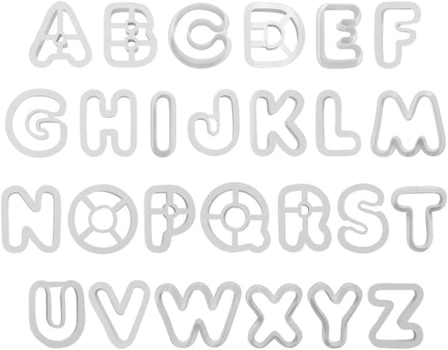 PME Alphabet Cutters, for Sugarcraft and Cake Decorating, Set of 26