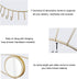 Urban Deco Eye Shaped Wall Mounted Jewelry Organizer Mirror with 7 Necklace Hooks, Evil Eye Mirror Wall D©cor, Metal Jewelry Holder Gold Necklace Holder Organizer