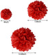 20pcs Valentines Day Decorations Set, Valentines Red Heart Paper Fans, Red Hearts Shaped Felt Garland Banner, Red Paper Pompoms Valentines Accessories for Valentines Anniversary Wedding Mother Day