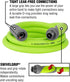Flexzilla Garden Hose with SwivelGrip, 5/8 in. x 10 ft., Heavy Duty, Lightweight, Drinking Water Safe - HFZG510YWS