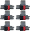 Pokanic IR-40T, IR40T Black and Red Ink Roller Ribbon Cartridge Replacement Compatible with Canon P23-DH V, Casio HR-100TM, HR-150TM, Sharp EL-1750V, EL-1801V, Citizen CP-13 Calculator (6 Pack)