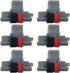 Pokanic IR-40T, IR40T Black and Red Ink Roller Ribbon Cartridge Replacement Compatible with Canon P23-DH V, Casio HR-100TM, HR-150TM, Sharp EL-1750V, EL-1801V, Citizen CP-13 Calculator (6 Pack)