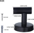 Towel Hooks Bathroom Hook Wall Towel Hooks 6 Pack Matte Black Coat Hooks, Heavy Duty Robe Hook Holder for Bathroom Kitchen Garage Home Hotel Office Cabinet(Black)