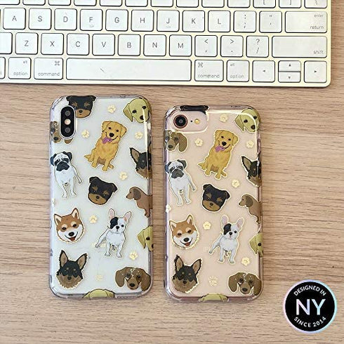 Velvet Caviar Compatible with iPhone XR Case Dog for Women & Girls - Cute Clear Protective Phone Cases (Pug, French Bulldog, Golden, Yorkie)