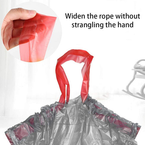8 Gallon Trash Bags 120 Count Black Drawstring Trash Bags Thick Garbage Bags for Office Kitchen Home Plastic Trash Bags 22.06'' x 25.61'' (Black, 8)