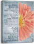 Kas Home Motivational Wall Art This Is Us Canvas Wall Decorations Family Saying Quotes Painting Artwork Sign Decor for Living Room Bedroom Kitchen Office (12 X 15 inch, Red - Flower)