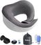Tralous FullyWrap Travel Pillow, 100% Pure Memory Foam Neck Pillows for Sleeping, Neck Support Pillow Fully Wraps Beneath The Chin, Plentiful Travel Accessories, Lightweight and Small