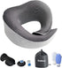 Tralous FullyWrap Travel Pillow, 100% Pure Memory Foam Neck Pillows for Sleeping, Neck Support Pillow Fully Wraps Beneath The Chin, Plentiful Travel Accessories, Lightweight and Small
