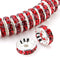 Allb 100Pcs Rondelle Spacer Beads 8mm Silver Plated Czech Crystal Rhinestone for Jewelry Making Loose Beads for Bracelets