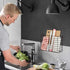 TreeLen 2PK- Kitchen Cabinet Organizer for Cutting Boards Over The Cabinet Organizer Wall Door Mount Foil Holders Rack for Kitchen Bathroom Pantry-Bronze ¦